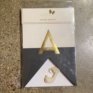 Customizable Black Tie Letter Banner (Set of 60)